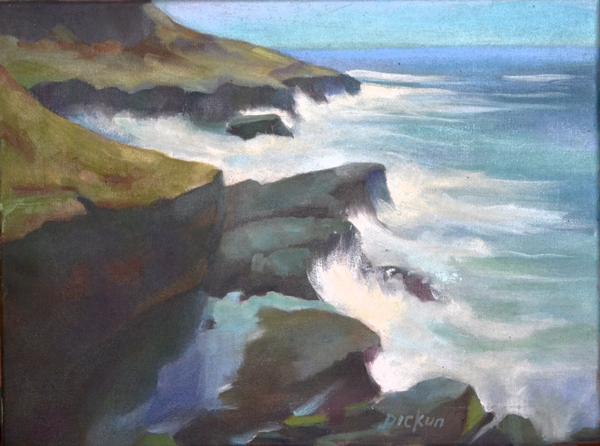 Waves meet the Rocks